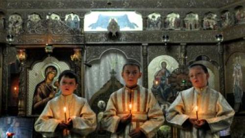 Copii rostind Simbolul de Credință